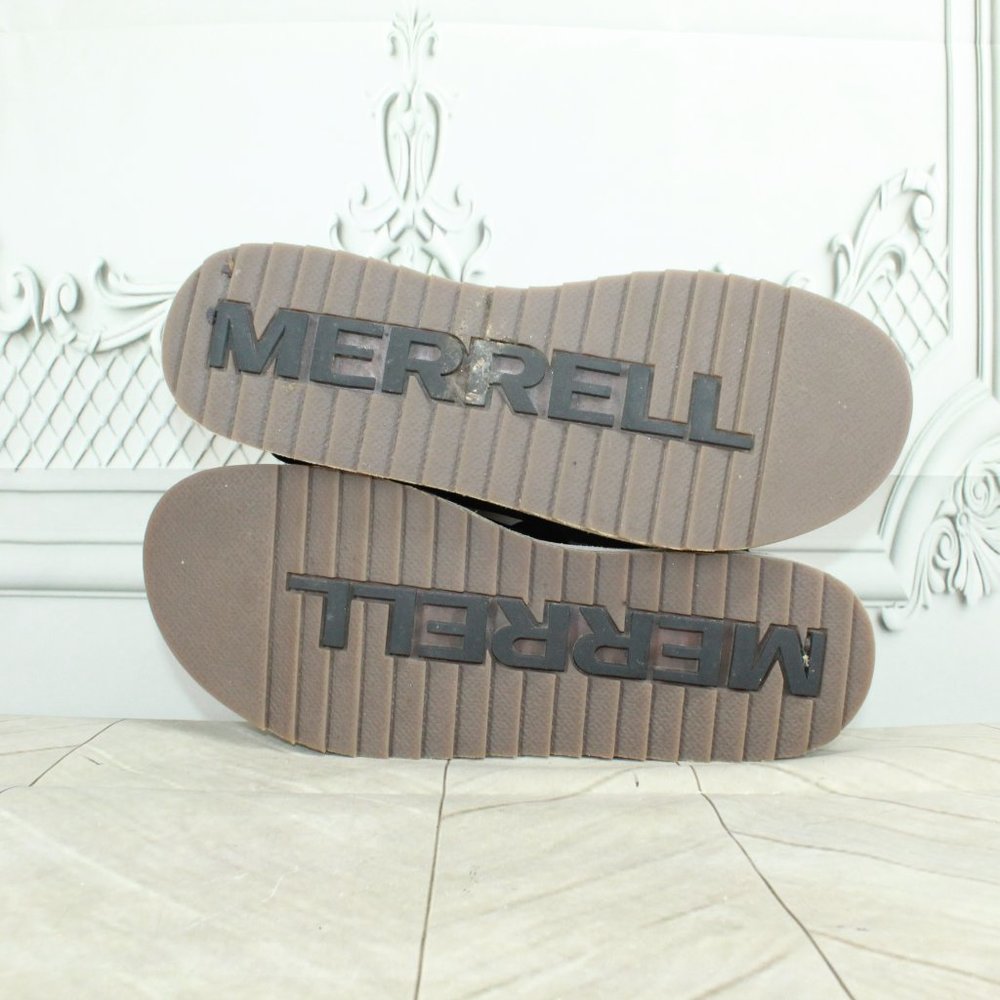 Merrell Juno Wrap Black Leather Comfort Casual Slide Sandals Size 9 - Picture 9 of 9